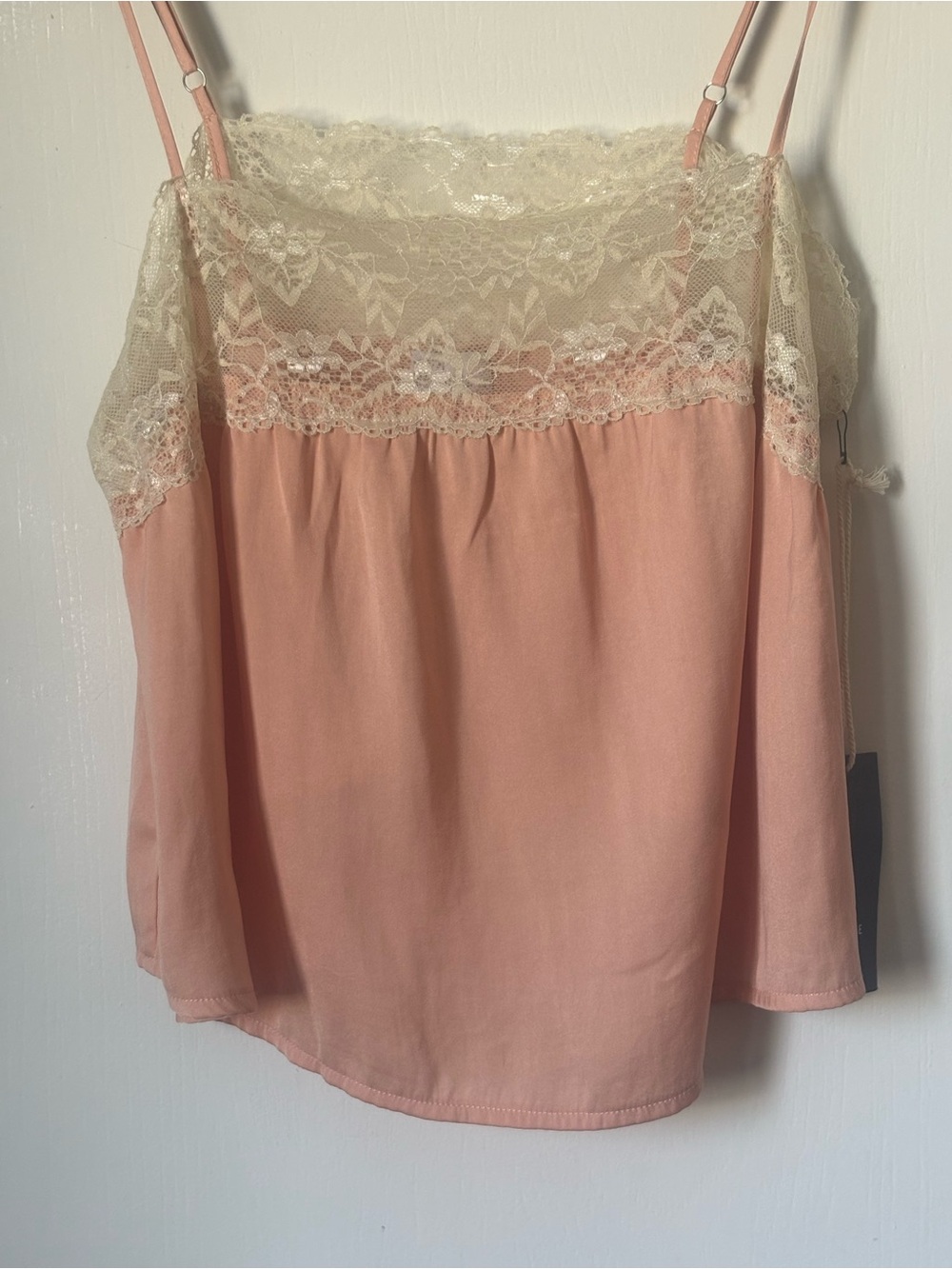 Melrose Camisole with Cream Lace Trim
